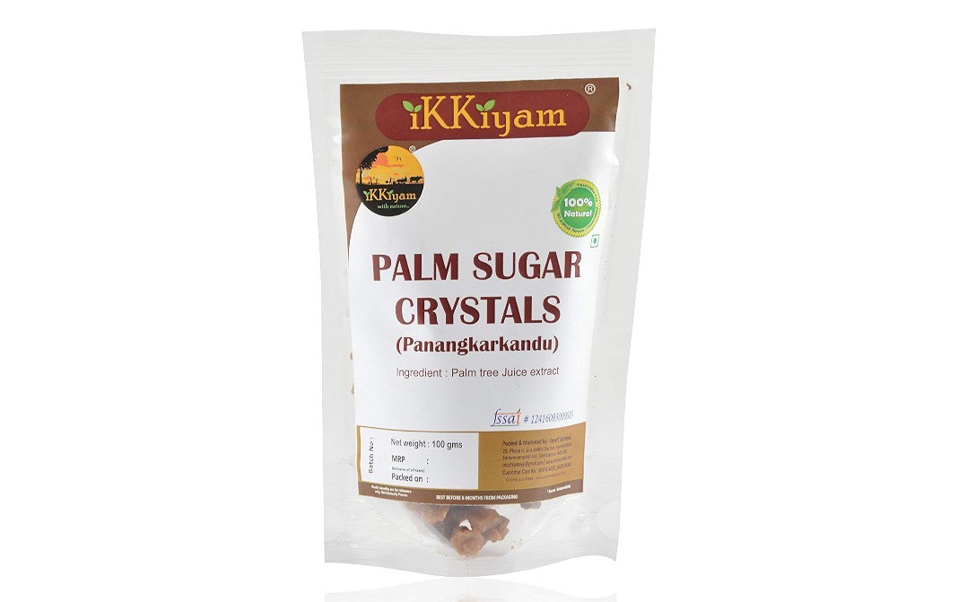 Ikkiyam Palm Sugar Crystals (Panangkarkandu)   Pack  100 grams